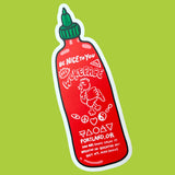Pegatina Sriracha Wokeface